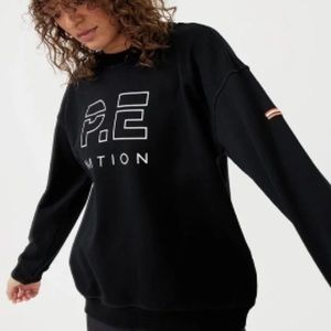 P.E NATION Black Sweatshirt Sweater Pullover Top